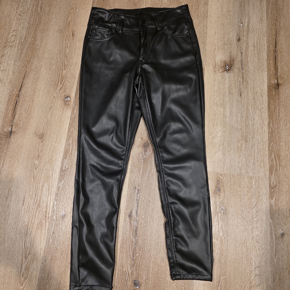 No Boundaries Black Leather Pants